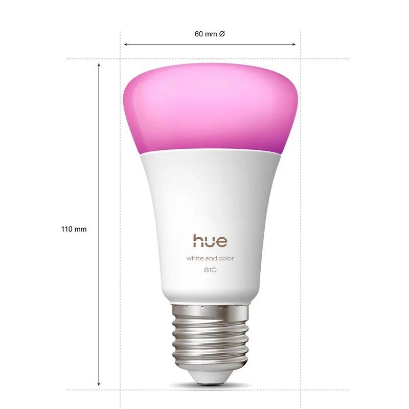 Philips Hue E27 A60 White and  - Philips Bulb Hue ulasan dan harga