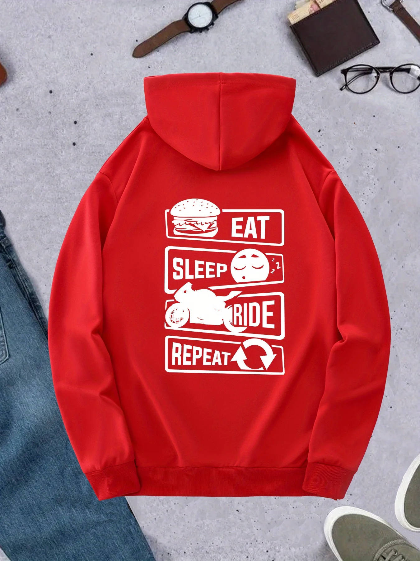 Korean Trend Men Hoodie Eat Sl - Korean Lifestyle Trends ulasan dan harga