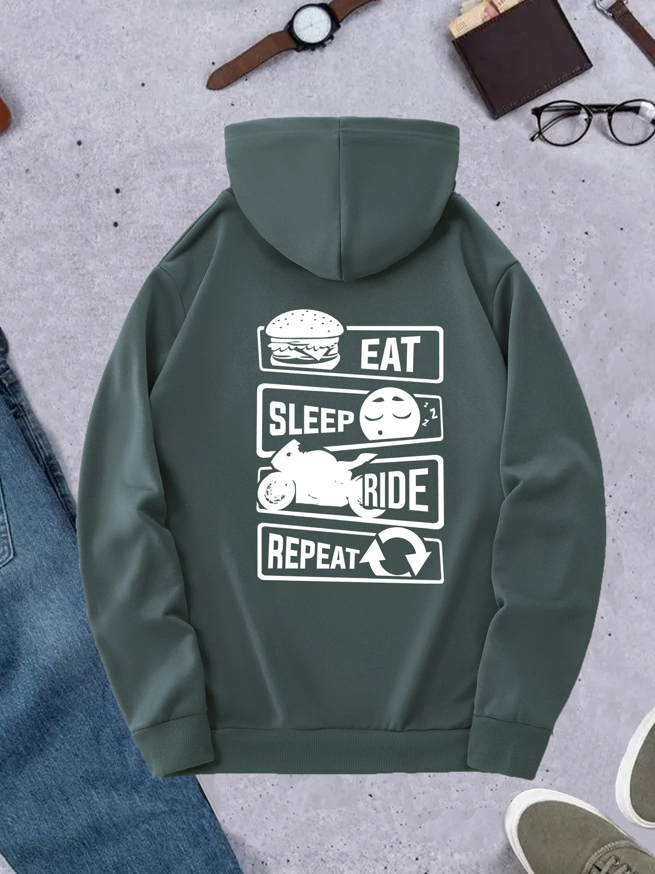 Korean Trend Men Hoodie Eat Sl - Korean Lifestyle Trends ulasan dan harga