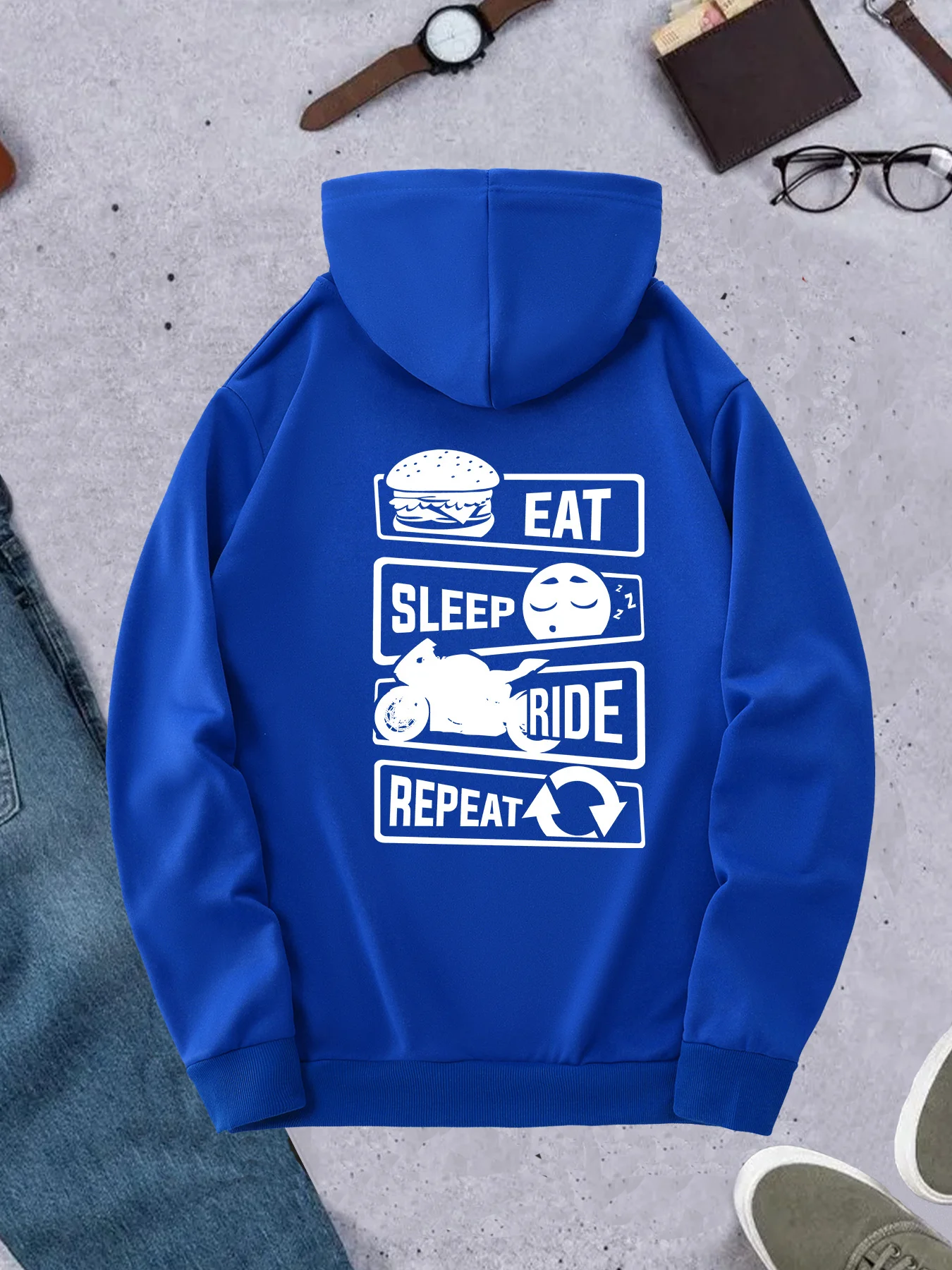 Korean Trend Men Hoodie Eat Sl - Korean Lifestyle Trends ulasan dan harga